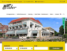 Tablet Screenshot of hotelfaber.nl